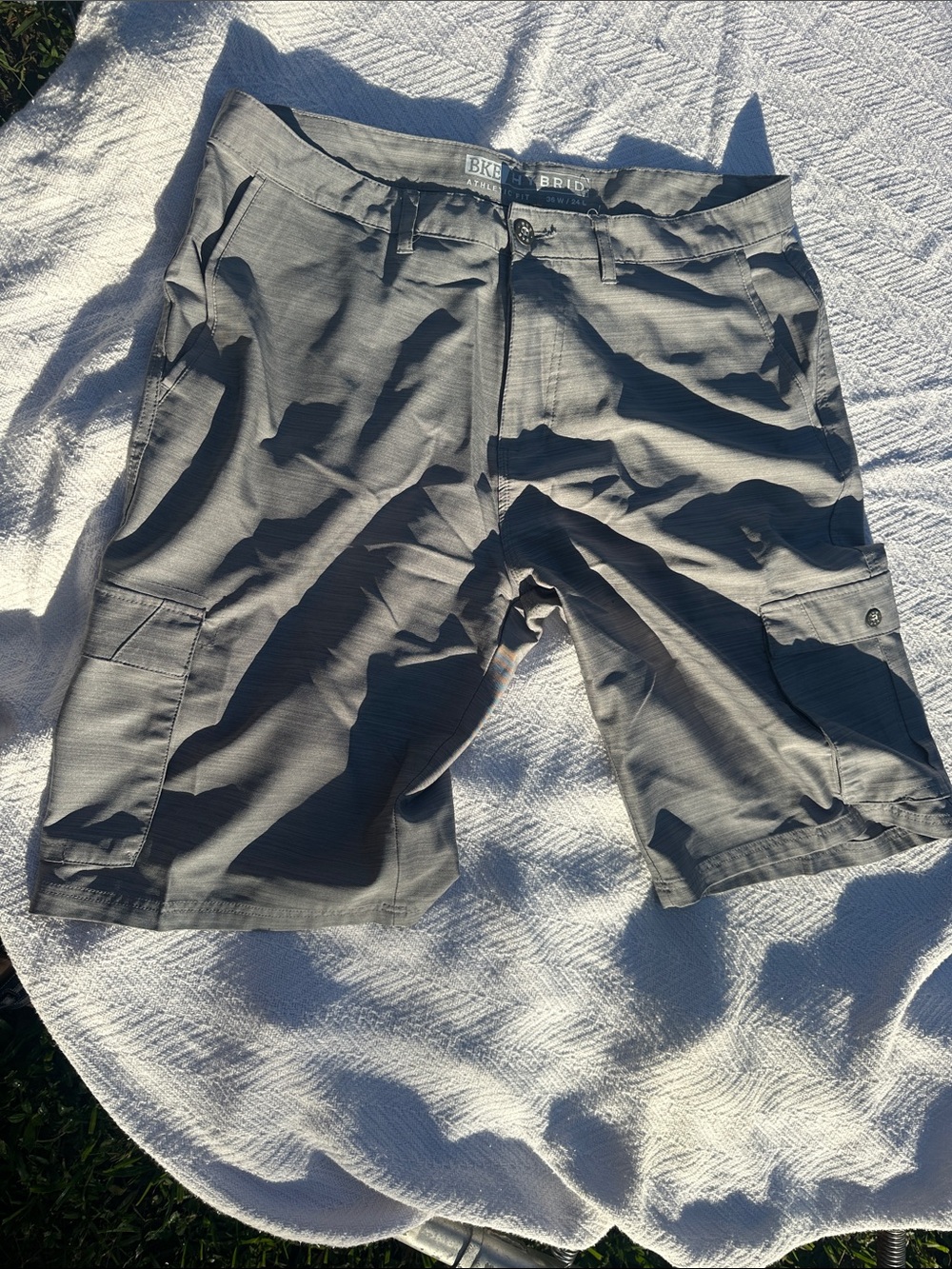 Brixton light Gray Men's Cargo Shorts